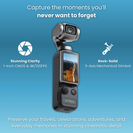 Xtra Muse - 4K/120fps Pocket Gimbal Camera