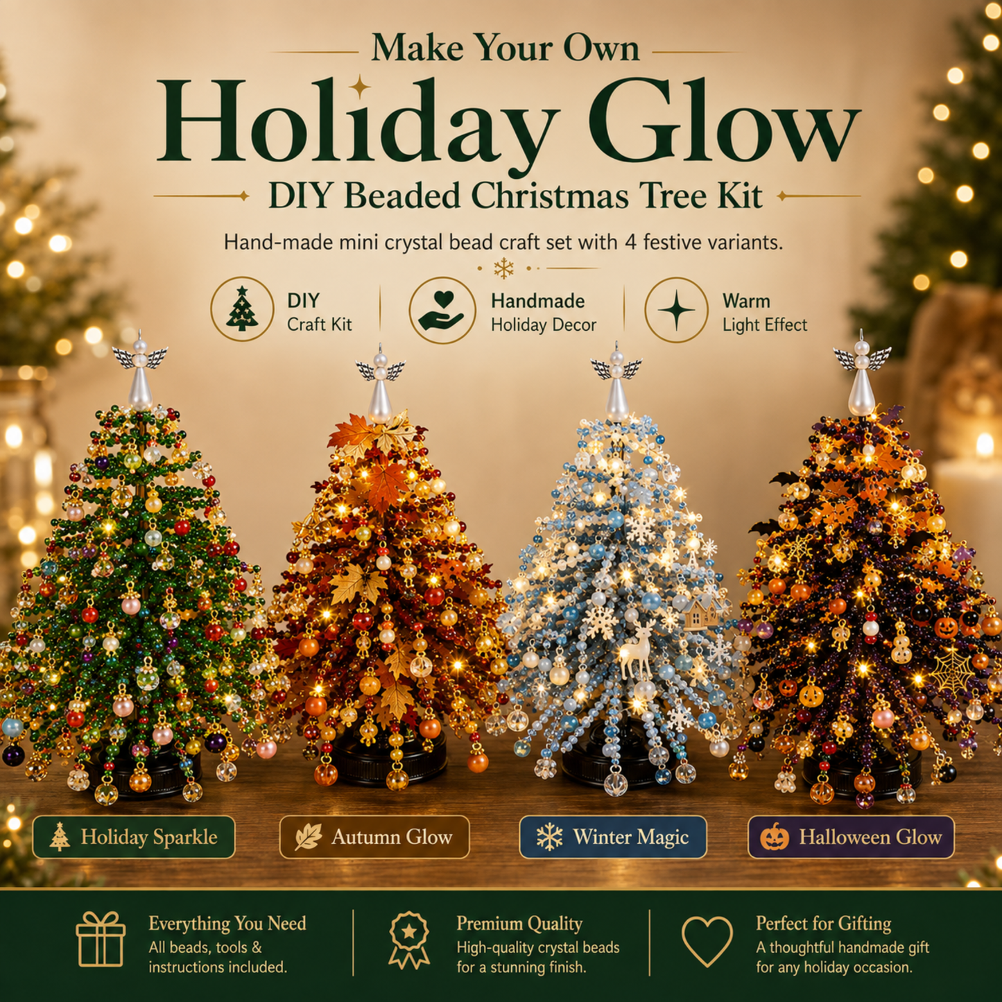 Holiday Glow™ - DIY Beaded Tree Kit